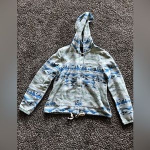 Pendleton brand Aztec button down hoodie